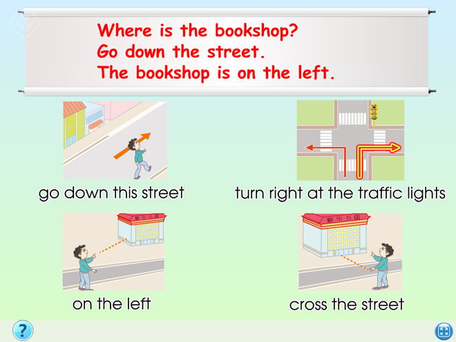 "There is a park near my home" Flash animation courseware 4