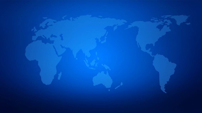 World map silhouette PPT background image