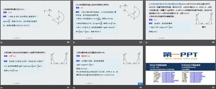 《专题强化 利用动能定理分析变力 做功和多过程问题》机械能守恒定律PPT优秀课件（5）