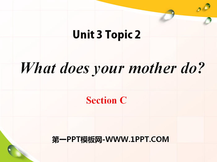《What does your mother do?》SectionC PPT
