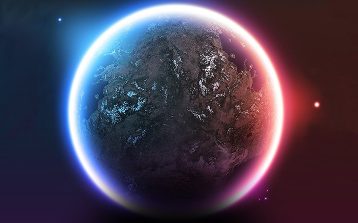 Beautiful planet slideshow background image