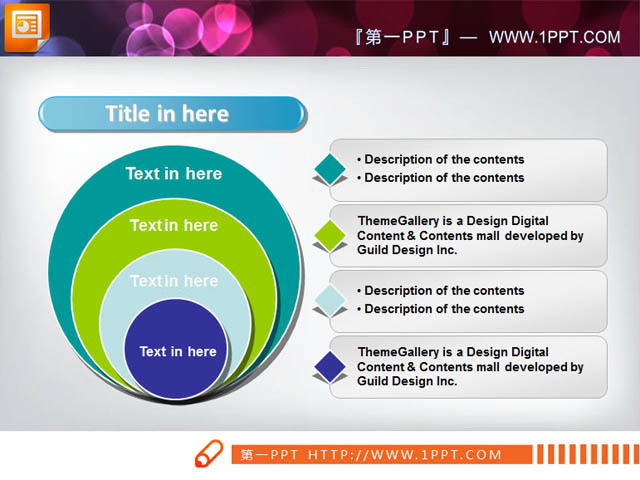 Progressive containment relationship PPT chart material