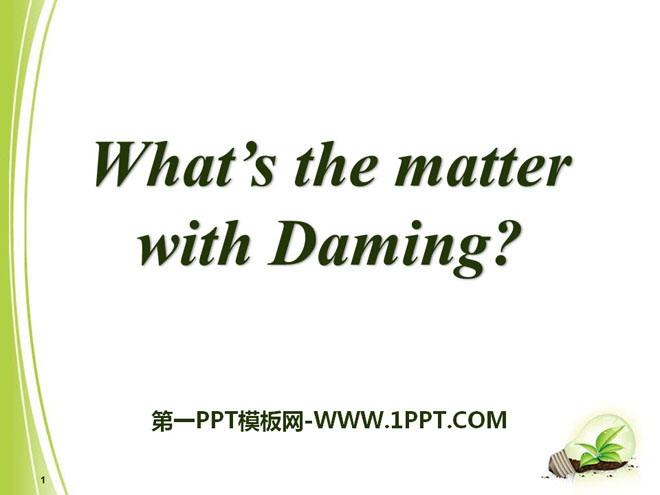 《What's the matter with Daming?》PPT课件2

