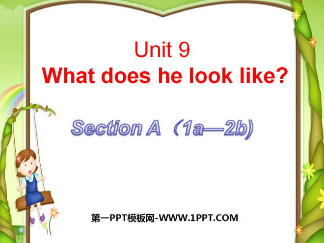 "What does he look like?" PPT courseware 4