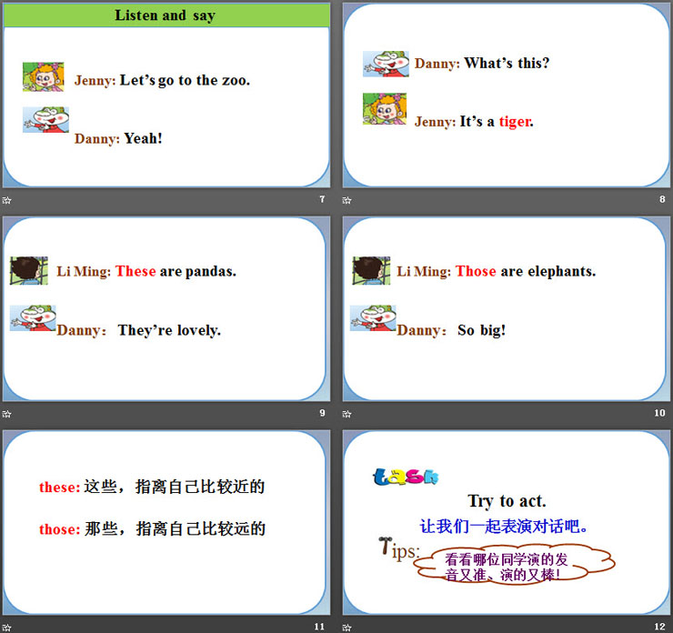 《These are pandas》Animals PPT（3）