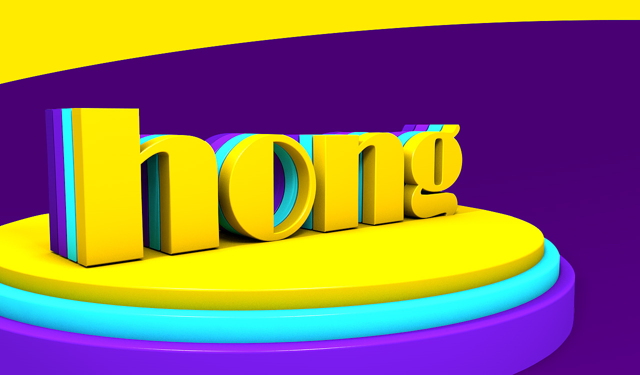 Learned a basic tutorial of C4D fonts
